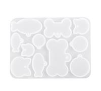 Moldes Para Etiquetas De Perros Resina - Molde Silicona Mascotas Con Forma Gato Y Hueso Perro Etiqueta, Llaveros DIY, Manualidade