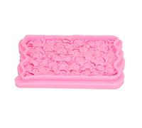 Moldes para fondant con patrón de rosas, bricolaje, atractivo, decorativo, práctico, duradero, suministros de cocina para pasteles