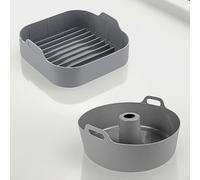 Moldes para freidora de aire 21 cm Air fryer accesorios Molde silicona freidora de aire savarin y Recipiente air fryer COMPATIBLE CON Accesorios freidora de aire DE 4 A 6 L Air fryer accesorios