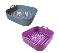 Moldes para Freidora de Aire COSORI 6 4 DUAL BLAZE, TURBOBLAZE PRINCESS 8 L - Accesorios Silicona 22 cm Compatibles (2 UNIDADES)