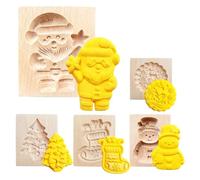 Moldes para Galletas de Madera - Molde para Galletas | utensilio de cocina antiadherente | Sello de 3D |, hogar, restaurante, adultos, niños, principiantes, de mantequilla, p