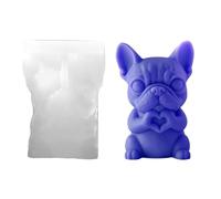 Moldes para hacer velas: 6,3 x 6,3 x 8,2 cm, forma de animal reutilizable, herramienta fácil de disolver, forma de vela de animales para manualidades, amigos, estudiantes, adultos, hombres, mujeres