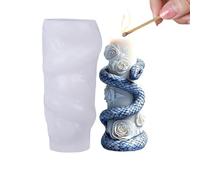 Moldes para hacer velas - Kit de formación artesanal de silicona multiusos, herramienta de fundición de epoxi con forma de serpiente detallada | de molde flexible a prueba de calor duradero pa