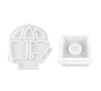 Moldes para hacer velas, silicona duradera y fácil liberación para manualidades, decoración del hogar, proyectos hechos a mano, molde reutilizable ideal para artesanos de velas, manualidades