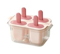 Moldes para Helados,4 Cavidades Reutilizables de Alimentario y Fácil Desmolde - Molde para Hacer Helados | Para Postres Refrigerador Hogar Cocina De Verano Picnic Y Encuentros