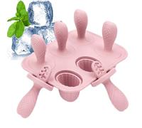 Moldes Para Helados,Bandejas Congelador 6 Cavidades Molde Para Cake - Bandeja para Congelar con Desmoldado Fácil para Pudin Gelatina de Frutas Chocolate