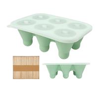 Moldes para helados con tallos, tapa a prueba de fugas inspirada en bádminton, molde para cubitos de hielo de silicona con palillos, para zumo, tartas, trufas, caramelos de goma, postres, fondant