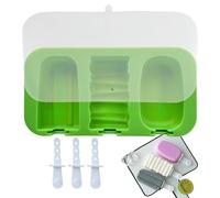 Moldes Para Helados De Silicona - Caseros De Silicona Para Polos | Fácil De Desmoldar Para Paletas | Moldes Para Palitos De Congelador De 3 Cavidades Cakesicle Para Cocina Casera, Pasteles Para Bebés,