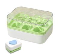 Moldes Para Hielo De Cócteles | Bandeja Para Cubitos Con Tapa,Diseño Compacto Para Hacer Hielo Press, Para Bebidas y Uso en Cocina Hogar