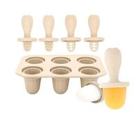 Moldes para hielo para niños | 6 compartimentos molde para helados para niños bandeja congelada, bandeja para dulces congelados, reutilizable, plantilla fácil para preparar postres caseros