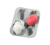 Moldes para hornear de Halloween,Moldes de silicona para Halloween - de silicona para hacer velas en forma de corazón y cerebro de terror | de aromaterapia de resina de 4 cavidades, mold