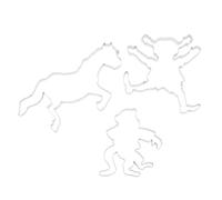 Moldes para hornear Pippi para niños, con licencia oficial de Pippi, moldes para galletas, pan de jengibre y juegos, diseño sueco (64 - 123 mm)