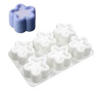 Moldes para hornear tartas, antiadherentes de 6 cavidades, fácil liberación, molde de mousse de frambuesa con forma | para principiantes, adultos, niños, pudín de chocolate, gelatina, velas