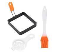Moldes Para Huevos Cuadrados - Molde Para Huevos Square | Molde Molde Para Huevos Fritos, Juego De Aros Cuadrados Para Huevos Con Mango De Silicona, Aros Para Cocinar Huevos, Antiadherente, Para
