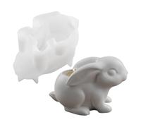 Moldes Para La Elaboración De Velas,Molde Conejo para Epoxi - Molde De Silicona Para Fundición Con Resina - Para Decoración Del Hogar En Pascua, Artesanías De Concreto, Arte Y Manualidades