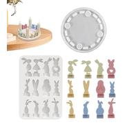 Moldes Para La Elaboración De Velas - Reutilizable Y Fácil Desmoldeo,Molde Para Soporte De Vela | Reutilizable Fácil Desmoldar Para Manualidades Pascua Decoración Hogar Arte Manual Resina Yeso