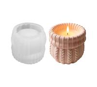Moldes para macetas de hormigón, diseño de suéter de punto 3D | Moldes de hormigón para macetas para fundición, cemento, yeso, manualidades, horneado, Navidad