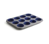 Moldes para Magdalenas Quid Sweet Grey Negro 36 x 17 x 3 cm (12 Unidades) - Marca: Quid - EAN: 8414793516105