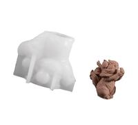 Moldes para manualidades de ardilla resistentes al desgarro, diseño versátil de silicona para estantes de joyería de resina, exhibiciones de proyectos creativos, molde de ardilla