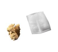 Moldes para manualidades de ardilla resistentes al desgarro, diseño versátil de silicona para joyas de resina, exhibiciones de estantes, proyectos creativos, molde de manualidades de ardilla