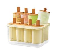 Moldes para paletas de hielo, moldes de silicona de 8 agujeros para niños, herramienta casera de fácil liberación para hacer polos de hielo, para yogur, pudín, mermelada de frutas, gelatina