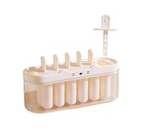 Moldes Para Paletas Heladas: Máquina Para Hacer Refrigerios Caseros Saludables, Diseño Reutilizable De 6 Cavidades, Dimensiones De 23 X 8 X 12,5 Cm, Calidad PP PET De Alimenticio, Superficie De