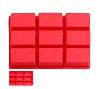 Moldes para pan de silicona - Molde para hornear pan rojo 9 cavidades | Moldes rectangulares de silicona pequeños, antiadherentes rectangulares maíz, Brownie, tarta queso y chocolate