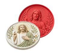 Moldes para Piedras de Paso Decoración Cristiana de Silicona DIY de 30 cm