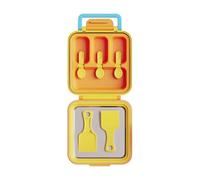 Moldes Para Polos - Recipiente 2 en 1 para Rollos de Crema Congelada - Accesorio Multiusos De Cocina Para Elaboración Postres En Reuniones Familiares Y Actividades Infantiles