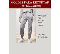 Moldes para recortar: Pantalón Jogger para dama