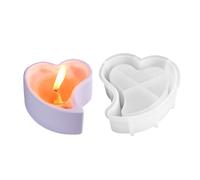 Moldes para Resina Epoxi | Molde Con Forma De Corazón Para Fundición De Portavelas | Herramienta Para Manualidades De Proyectos Románticos Del Día De San Valentín Para Hombres Y Mujeres, Principiantes