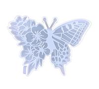 Moldes para resina epoxi para mariposa para fundición para portavasos y soporte de alfombrilla para decoración del hogar, silicona para epoxi
