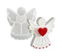 Moldes para Resina | Suministros de Manualidades Corazón Ángel | Moldes Angulares De Silicona Para Artesanias - Para Hacer Jabon Velas Yeso Decoracion Del Hogar