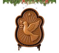 Moldes para tartas, cortadores de natividad navideña, reutilizables | Moldes para hornear de Navidad, cortadores de tartas antiadherentes, molde nativo reutilizable con uso seguro