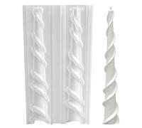 Moldes para velas cilíndricas en, moldes de silicona con varilla retorcida, fabricación de velas hechas a mano, molde de jabón, decoraciones para hogar
