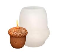 Moldes para velas, conos de pino para decoración del hogar, moldes de resina epoxi, conos de pino de invierno, para cera, yeso, jabón, arcilla, chocolate, pasteles, artes y manualidades, decoración de