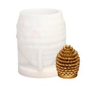 Moldes para velas: conos de pino reutilizables de silicona para manualidades, resina, yeso, epoxi, jabón, arcilla, chocolate, postre, Acción de Gracias y decoraciones navideñas