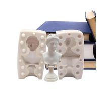Moldes para velas de cuerpo para hacer velas, molde de silicona perfumado para fundir velas - Busto romano clásico, escultura de mitología griega para decoración del hogar