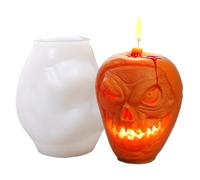 Moldes para velas de Halloween, moldes de silicona de yeso, molde para manualidades con fácil extracción para decoración de Halloween y aromaterapia