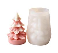 Moldes para velas de Navidad, fáciles de desmoldar, accesorios divertidos | Moldes de silicona para árbol de Navidad para resina epoxi, jabón, yeso, caramelos, chocolate, decoración del hogar, B