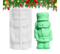 Moldes para velas de Navidad, suministros antiadherentes para manualidades, moldes de silicona para vacaciones, decoraciones de Navidad para cera, yeso, jabón, arcilla, chocolate, fondant, dulces