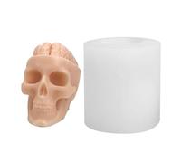 Moldes para velas de silicona cráneos, moldes para velas de calavera | Moldes de silicona en forma de calavera para - Moldes de decoración de tartas de cráneo, moldes lindos para velas para decoración