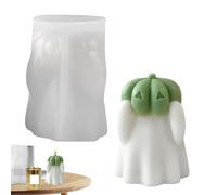 Moldes para Velas - Molde Cemento Decoración Hogar | Molde Fundición Forma Calabaza Fantasma Halloween Cemento Yeso Resina Epoxi Hogar