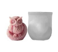 Moldes Para Velas Molde de silicona for velas, bricolaje, búho, aromaterapia, yeso aromático hecho a mano, adorno animal, molde, jabón, suministros for hacer(Color-02)