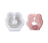 Moldes para velas - Molde para fundición en forma de pareja | Moldes manuales de silicona de liberación rápida romántica para resina epoxi yeso chocolate aromaterapia decoración casa