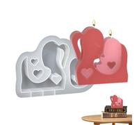 Moldes para velas, moldes de cera para madre e hijo, molde de silicona creativo de fácil liberación, herramienta de arte para dulces, chocolate, postres, fondant
