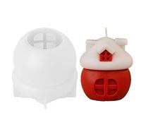 Moldes Para Velas Navideñas Cabaña De Papá Noel Para Resina Y Arcilla