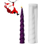 Moldes para velas navideñas, molde de candelabro 3D en molde para árbol de Navidad, molde fácil de hacer jabón cera fondant de chocolate