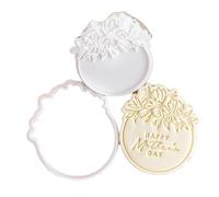 Moldes portátiles para galletas de fondant para el Día de la Madre para hornear individualizado, materiales acrílicos de grado alimenticio, herramienta segura para hornear