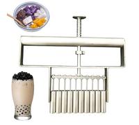 Moldes portátiles para hacer bolas de taro, máquina para formar perlas de tapioca, para la elaboración de té de burbujas casero, diversos postres y producción de postres de cocina.(Double,10)